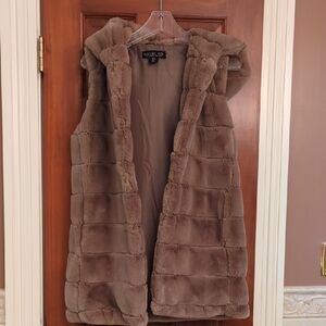 Rachel Zoe Brown Faux Fur Vest